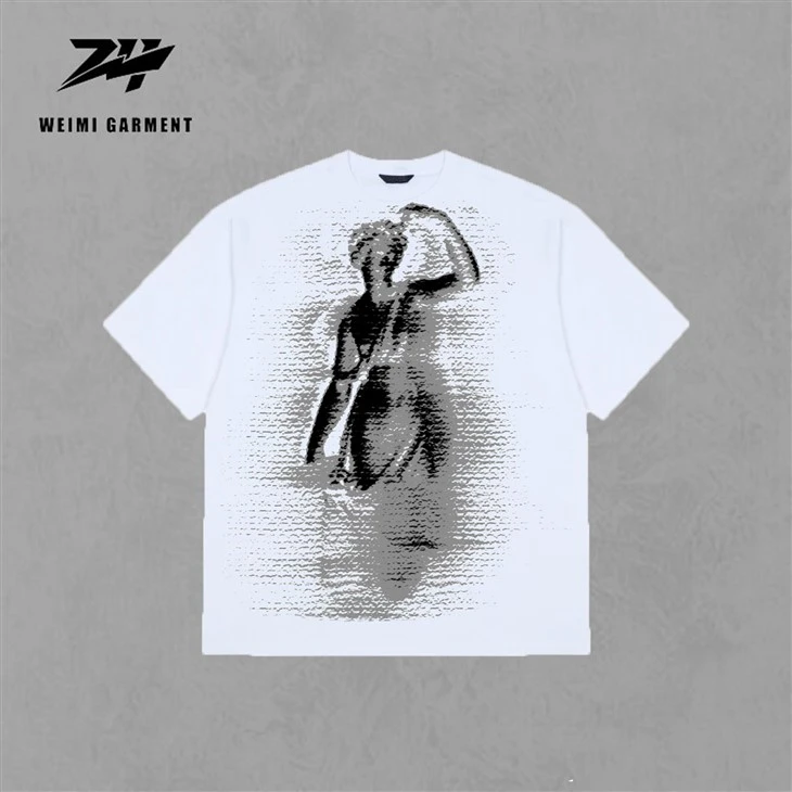 White Men Tshirts Screen Print With Liberty Loose